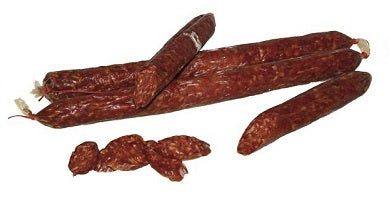 SALSICCIA STAGIONATA PICCANTE LUNGA (BASTONE) ALVERESE 400 GR CIRCA